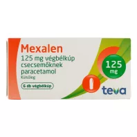 MEXALEN 125 mg végbélkúp csecsemőknek 6 db