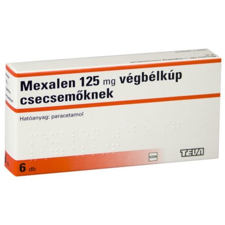 MEXALEN  125 mg végbélkúp csecsemőknek 6 db