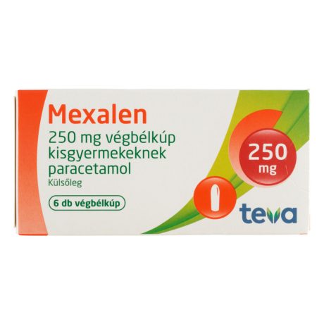 MEXALEN  250 mg végbélkúp kisgyermekeknek 6 db