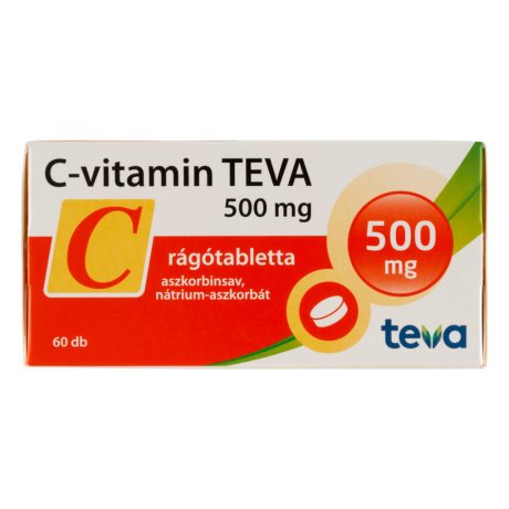 C-VITAMIN TEVA 500 mg rágótabletta 60 db