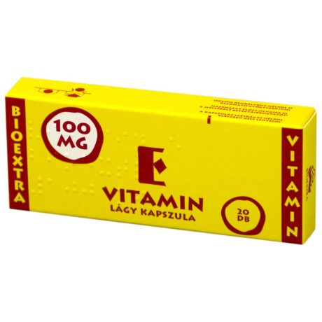 BIOEXTRA VITAMIN E 100 mg lágy kapszula 20 db