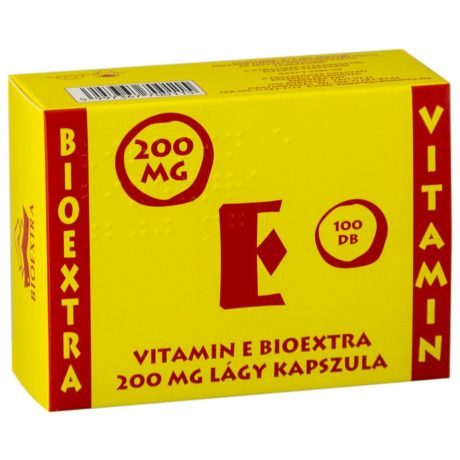 BIOEXTRA VITAMIN E 200 mg lágy kapszula 100 db