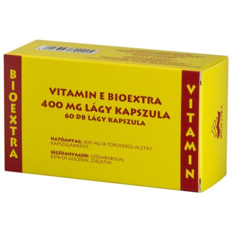 BIOEXTRA VITAMIN E 400 mg lágy kapszula 60 db