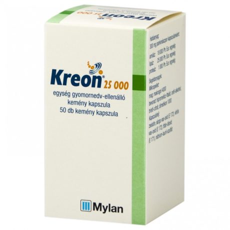 KREON 25.000 egység gyomornedv-ellenálló kemény kapszula 50 db