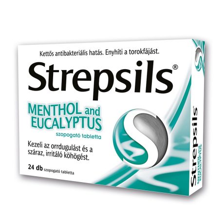 STREPSILS MENTHOL AND EUCALYPTUS szopogató tabletta 24 db