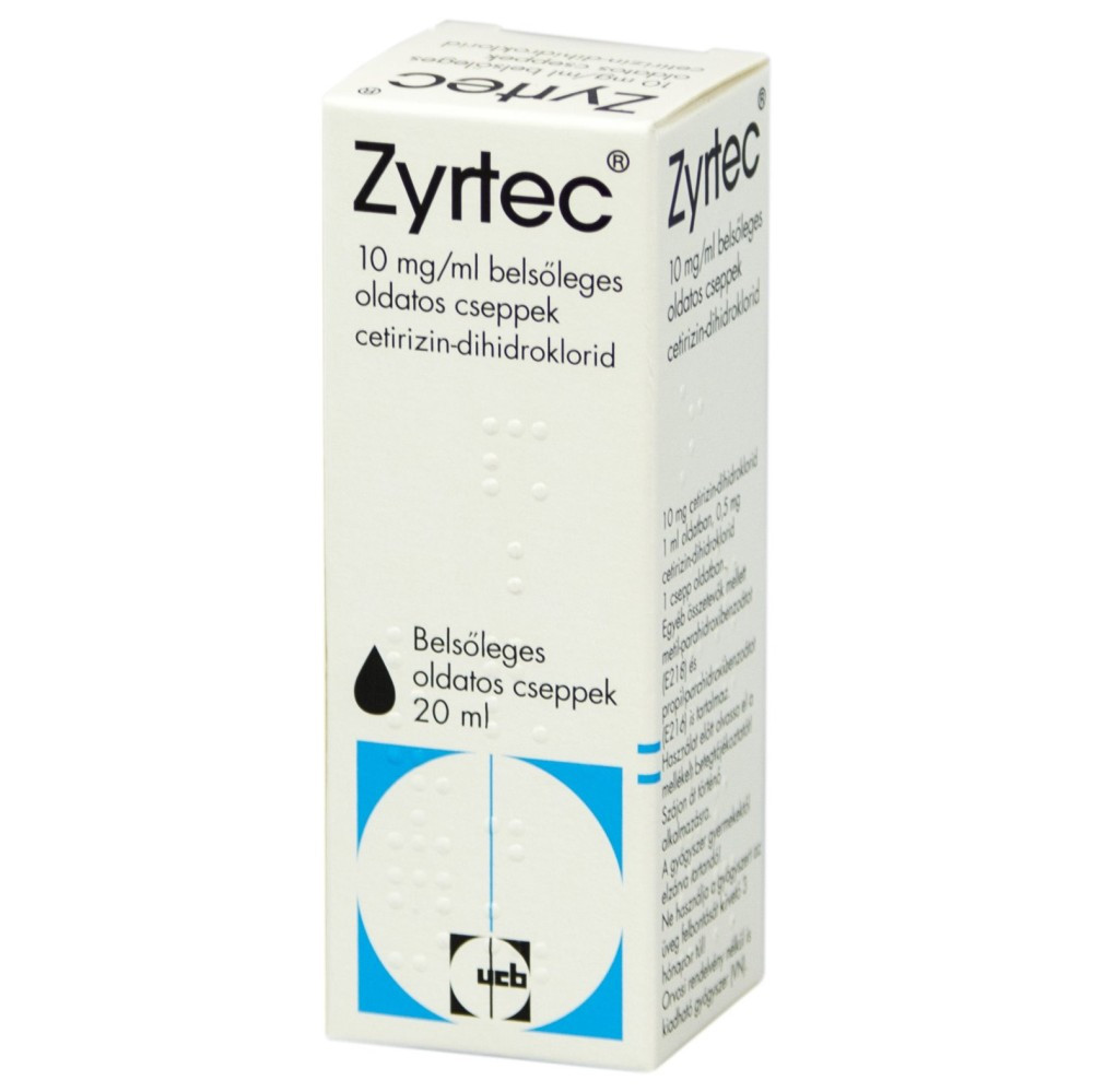 ZYRTEC 10 Mg ml Bels leges Oldatos Cseppek 20 ML PATIKA24