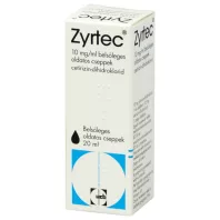 ZYRTEC 10 mg/ml belsőleges oldatos cseppek 20 ML
