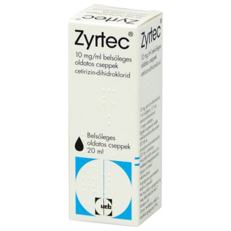 ZYRTEC 10 mg/ml belsőleges oldatos cseppek 20 ML