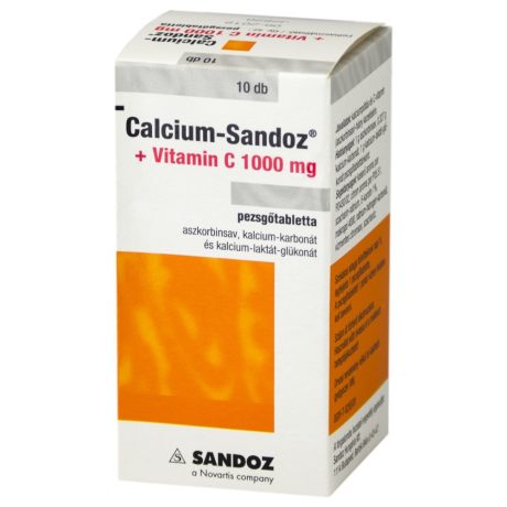CALCIUM-SANDOZ+VITAMIN C 1000 mg pezsgőtabletta 10 db