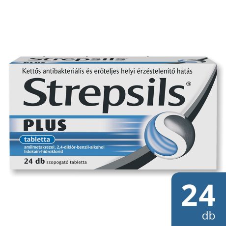 STREPSILS PLUS tabletta 24 db