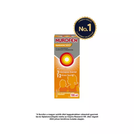 NUROFEN narancsízű 20 mg/ml belsőleges szuszpenzió gyermekeknek 100 ml