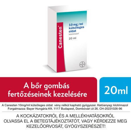 CANESTEN 10 mg/ml külsőleges oldat 20 ml