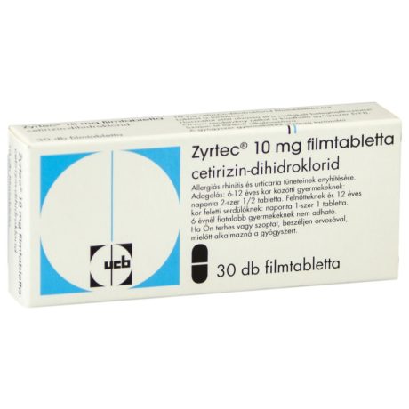 ZYRTEC 10 mg filmtabletta 30 db