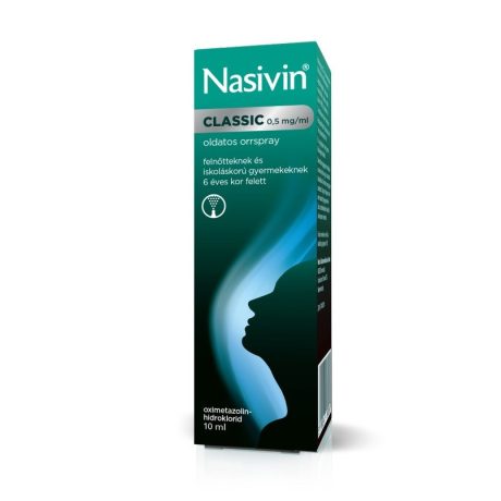 NASIVIN CLASSIC 0,5 mg/ml oldatos orrspray 10 ml