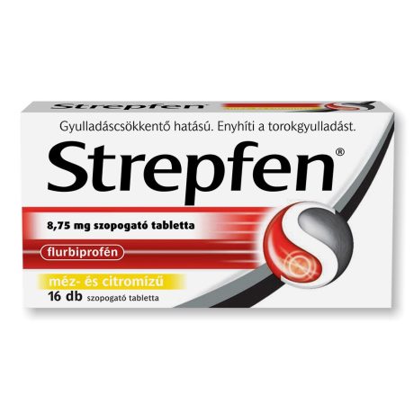 STREPFEN 8,75 mg szopogató tabletta 16 db