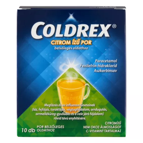 COLDREX citrom ízű por belsőleges oldathoz 10 db
