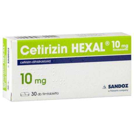 CETIRIZIN HEXAL 10 mg filmtabletta 30 db