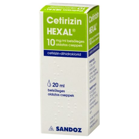 CETIRIZIN HEXAL 10 mg/ml belsőleges oldatos cseppek 1 db