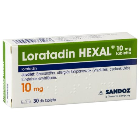 LORATADIN HEXAL 10 mg tabletta 30 db