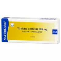 NATURLAND COFFEINI 100 mg koffein 20 db