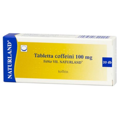 NATURLAND COFFEINI 100 mg koffein 20 db