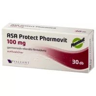   ASA PROTECT PHARMAVIT 100 mg gyomornedv-ellenálló filmtabletta 30 db