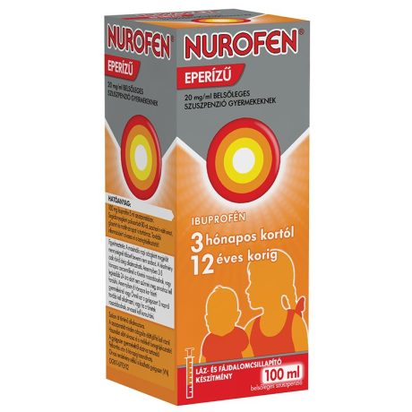 NUROFEN eperízű 20 mg/ml belsőleges szuszpenzió gyermekeknek 100 ml
