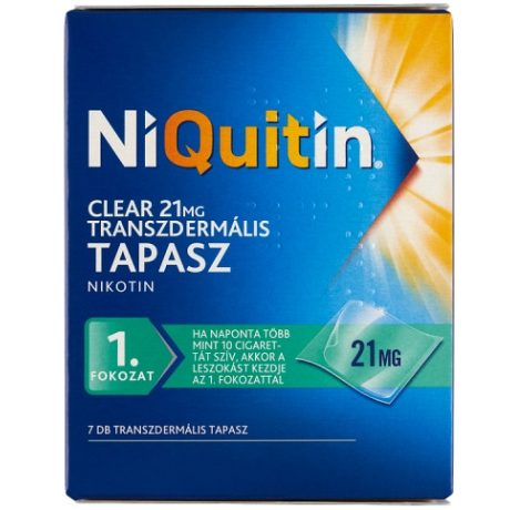 NIQUITIN CLEAR 21 mg transzdermális tapasz 7 db