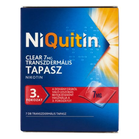 NIQUITIN CLEAR 7 mg transzdermális tapasz 7 db