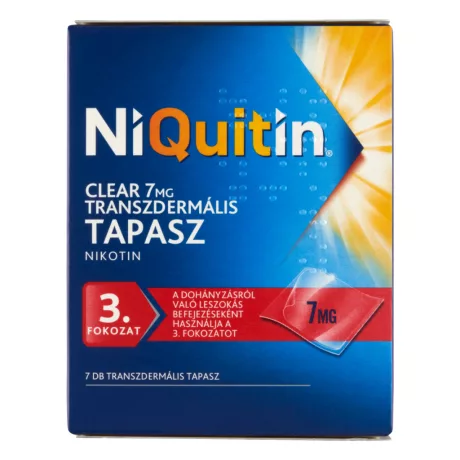 NIQUITIN CLEAR 7 mg transzdermális tapasz 7 db