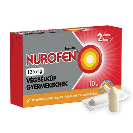 NUROFEN 125 mg végbélkúp gyermekeknek 10 db