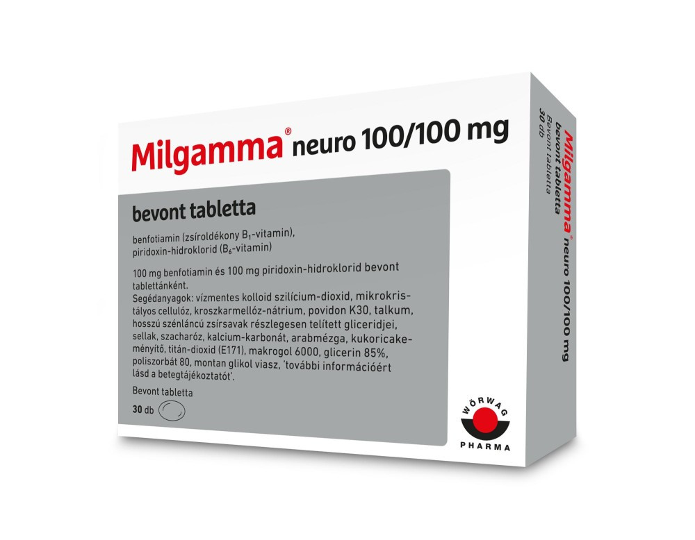 MILGAMMA NEURO / mg bevont tabletta 30 db - patika24 g