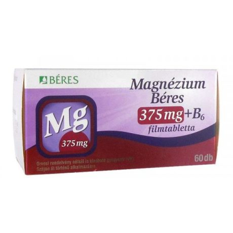 Béres Magnézium 375mg+B6 filmtabletta 60 db