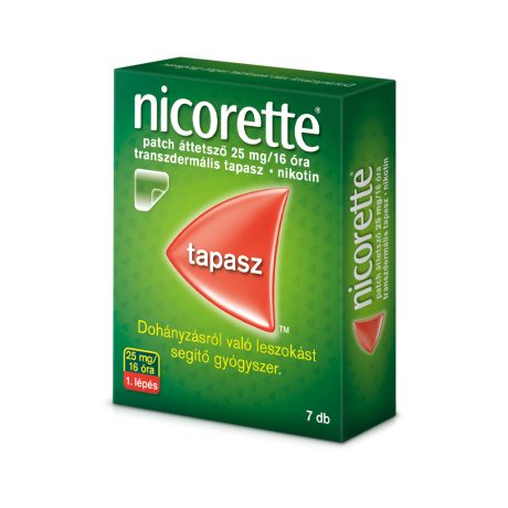 NICORETTE patch áttetsző 25 mg/16 óra transzdermális tapasz 7 db 1. lépés