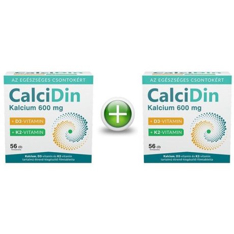 CALCIDIN kalcium + D3 + K2 filmtabletta 56+56 db