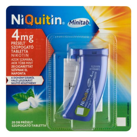 NIQUITIN MINITAB 4 mg préselt szopogató tabletta 20 db