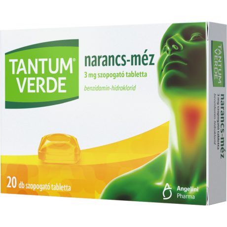 TANTUM VERDE NARANCS-MÉZ 3 mg szopogató tabletta 20 db