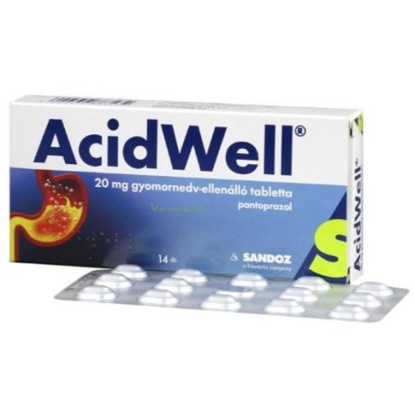 ACIDWELL 20 mg gyomornedv-ellenálló tabletta 14 db