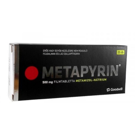 Metapyrin 500mg filmtabletta 20 db