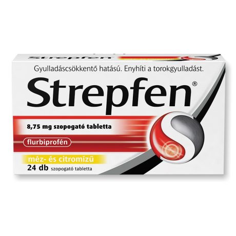 STREPFEN 8,75 mg méz-citrom izű szopogató tabletta 24 db