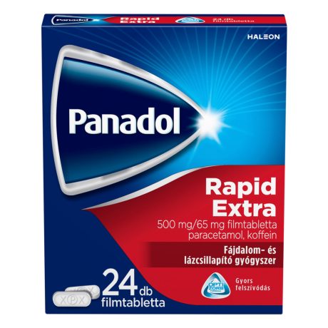 PANADOL RAPID EXTRA 500 mg/65 mg filmtabletta 24 db