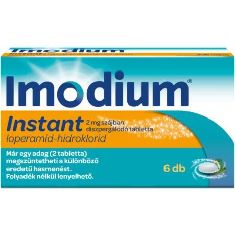 IMODIUM INSTANT 2 mg szájban diszpergálódó tabletta 6 db