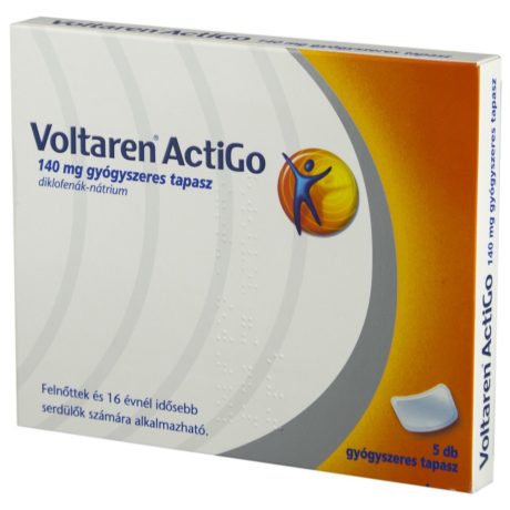 VOLTAREN ACTIGO 140 mg gyógyszeres tapasz 5 db