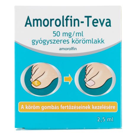 AMOROLFIN-TEVA 50 mg/ml gyógyszeres körömlakk 2,5 ml