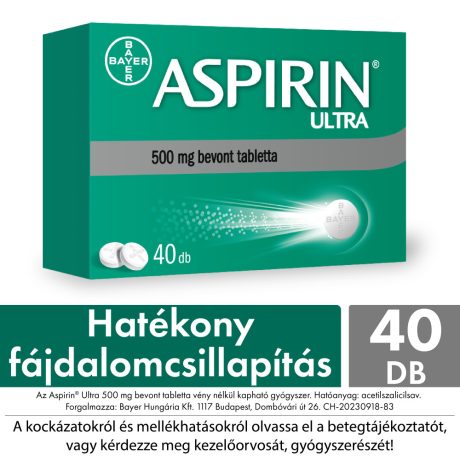 ASPIRIN ULTRA 500 mg bevont tabletta 40 db