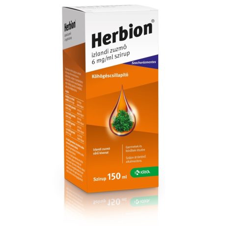 HERBION izlandi zuzmó 6 mg/ml szirup 1 doboz