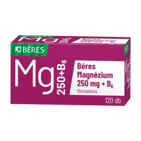 BÉRES MAGNÉZIUM 250 mg+B6 filmtabletta 120 db