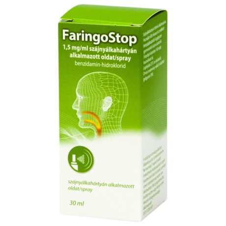 FARINGOSTOP 1,5 mg/ml szájnyálkahártyán alkalmazott oldat/spray 1 doboz
