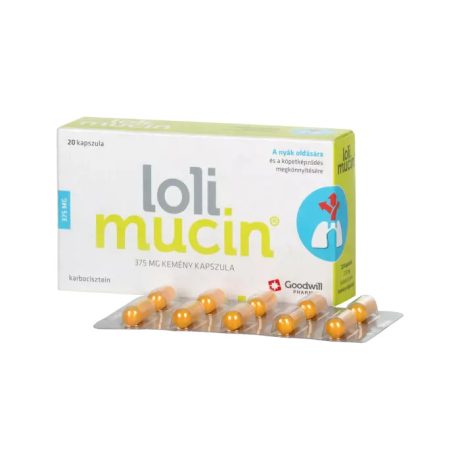 LOLIMUCIN 375 mg kemény kapszula 20 db