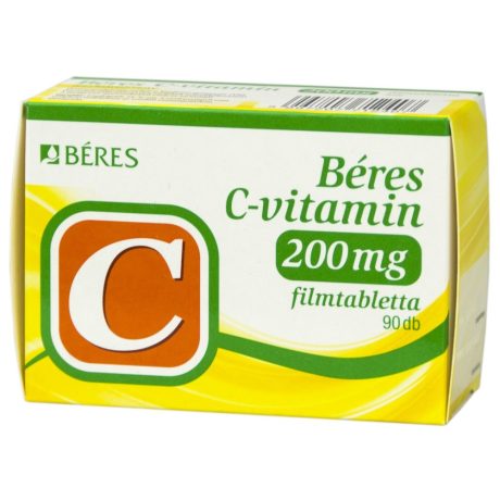 BÉRES C-VITAMIN 200 mg filmtabletta 90 DB